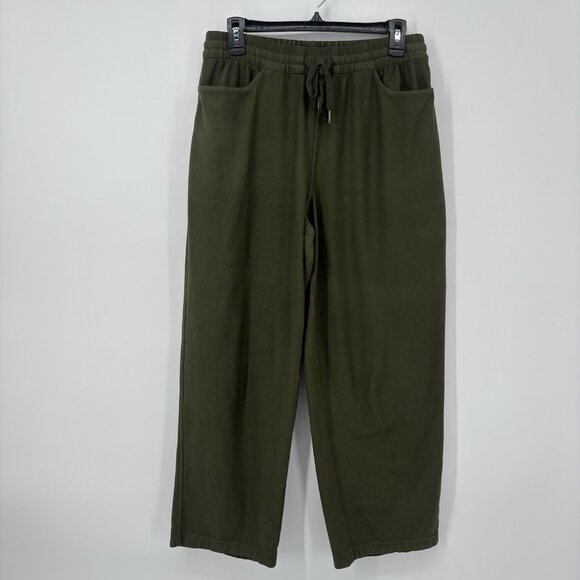 ATHLETA Farallon Pant Green Womens Size Medium #533741 Wide Leg Casual - Picture 1 of 13